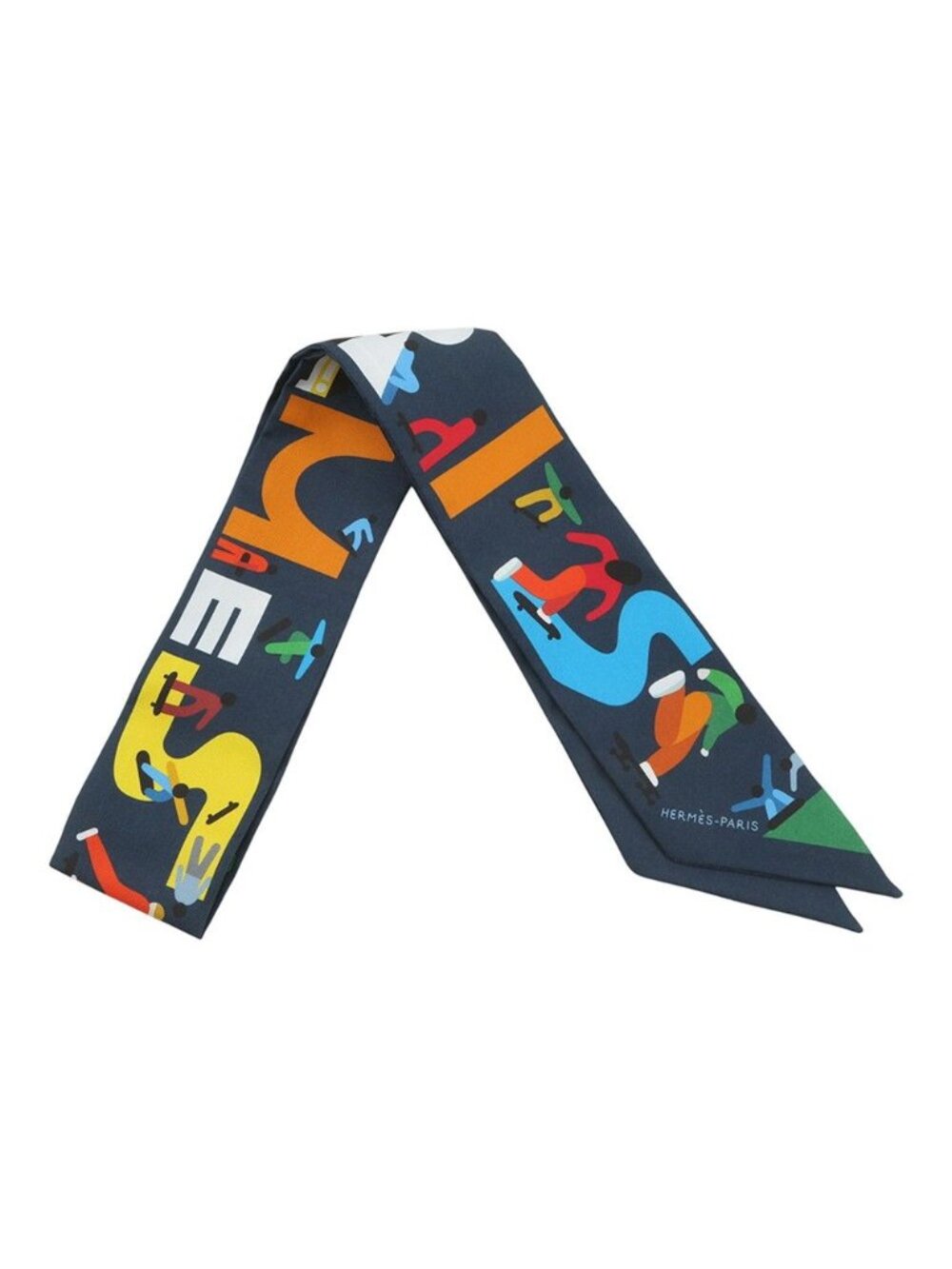 Hermes Scarf Twilly Figure Libre Silk